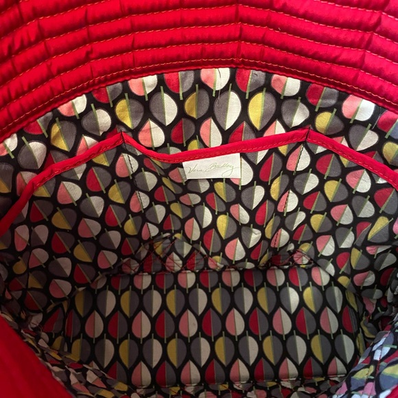 Sold- Vera Bradley “Vera” Fire Red Tote Bag - Picture 6 of 11
